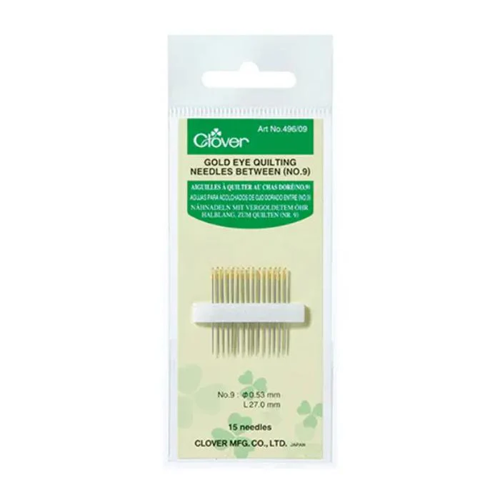 Clover Gold Eye Quilting Needles (No. 9, 10, 12) - Image 2
