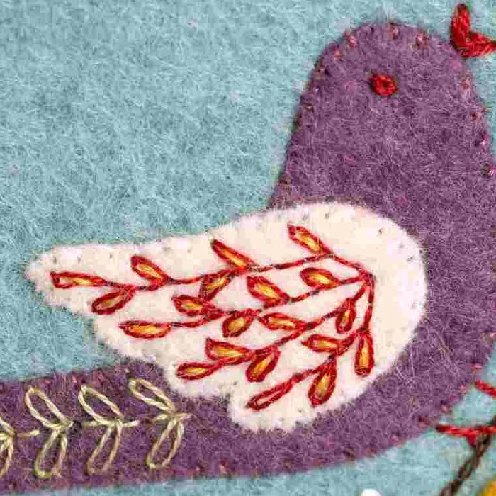 Corinne Lapierre Dawn Chorus Felt Appliqué Hoop Kit - Image 3