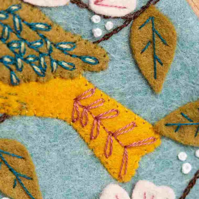 Corinne Lapierre Dawn Chorus Felt Appliqué Hoop Kit - Image 4
