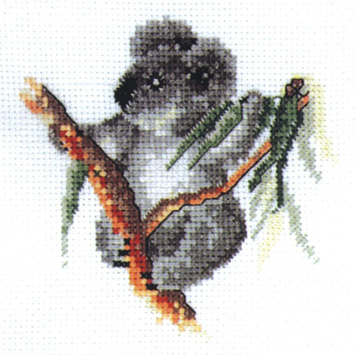 DMC Australiana Baby Koala Cross Stitch Kit - Image 2