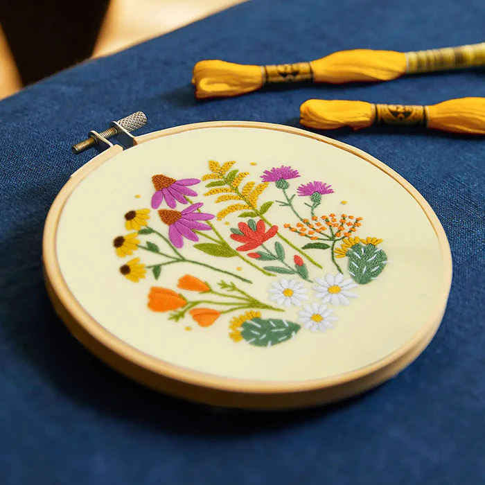 DMC Mediterranean Garden by Celeste Johnson Embroidery Kit - Image 4