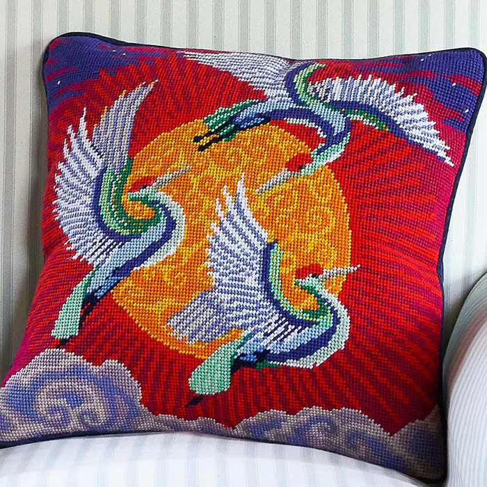 Ehrman Cranes Day Cushion - Image 2
