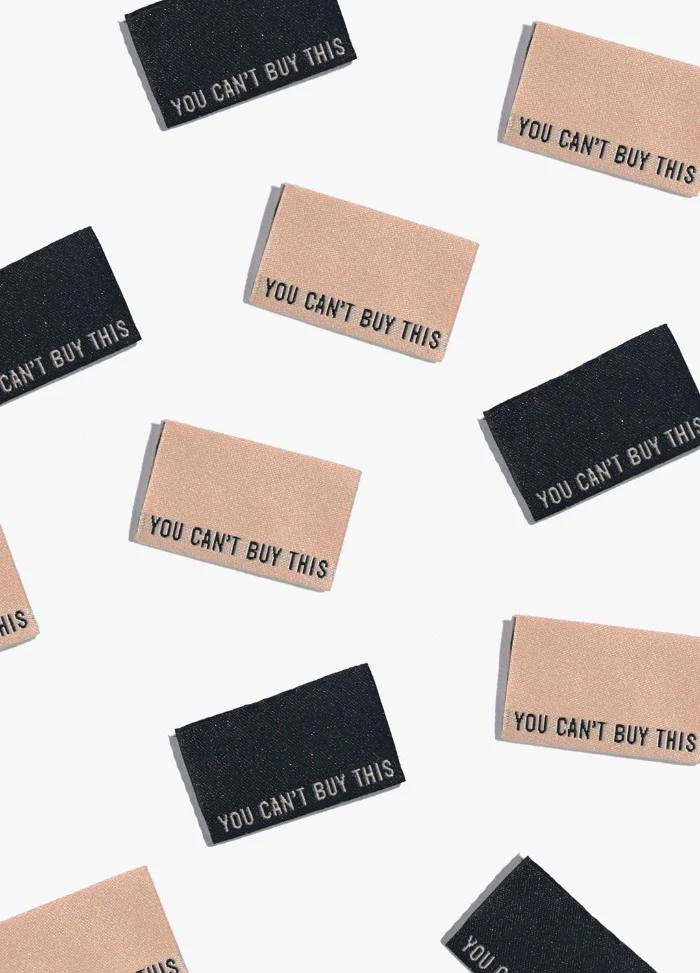Kylie and The Machine You Can't Buy This (Black and Cream) Sew-in Labels