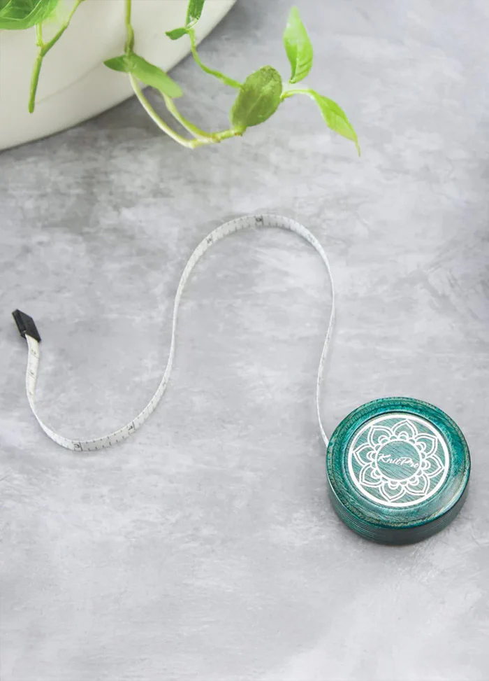 KnitPro Teal Retractable Tape Measure