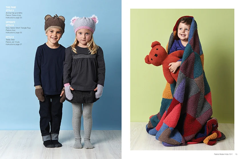 Patons Hand Knits For Modern Kids 1317 - Image 7