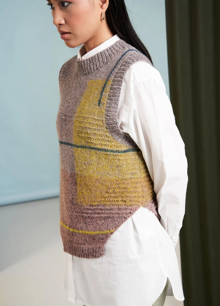 Rowan Asymmetry Vest by Georgia Farrell Digital Pattern - Image 4