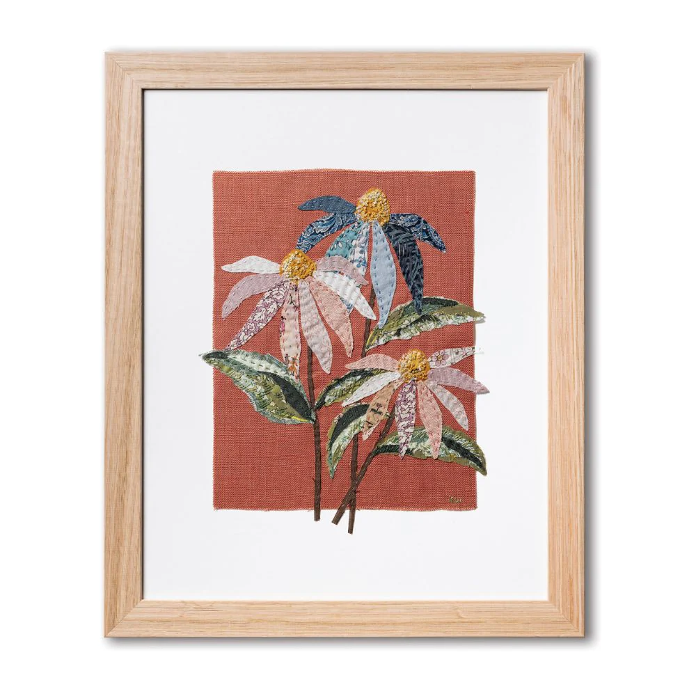Wattle & Loop Coneflower Slow Stitching Kit - Image 4